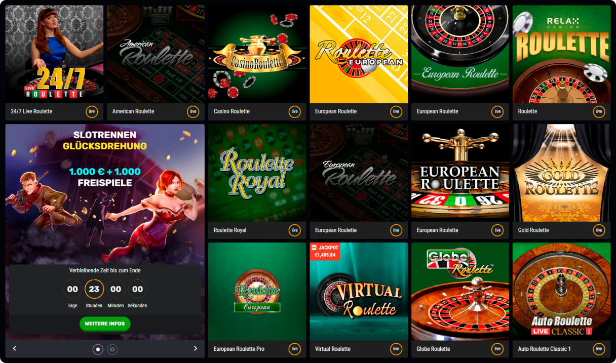 List games in BetAmo casino